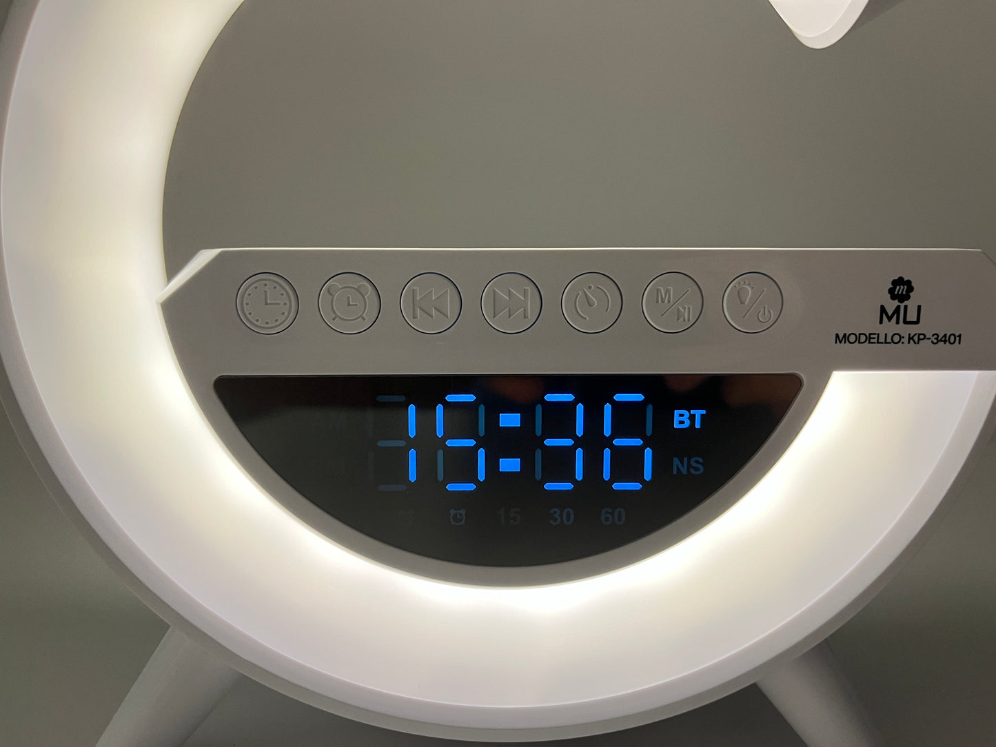 Sveglia ricarica Wireless RGB con Cassa Musica