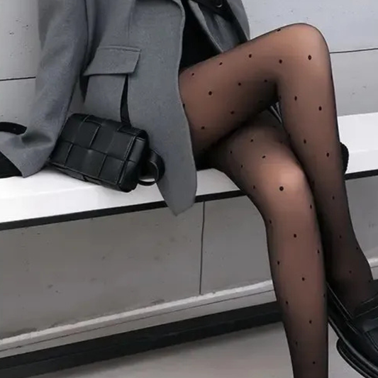 Collant Foderato a pois